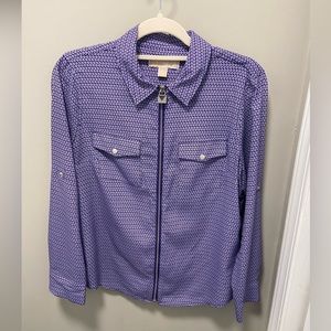 Michael Kors Zip-Up Blouse
